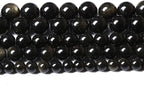 AAA Natural Gold Obsidian Gemstone Beads Energy Healing Power Stones Round Loose Beads for Jewelry Making, DIY Bracelet Necklace 6mm 60pcs