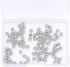 Platinum Plated Round Spacer Beads 4mm 100pcs for Jewelry Making Findings Non Tarnish