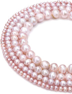 Natural Pearl Beads Potato 10-11mm Purple Freshwater Cultured Loose Gemstone Beads for DIY Jewelry Making 13.8''/Strand