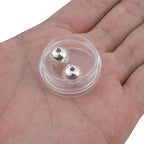 925 Sterling Silver Round Beads 10mm 2pcs for Jewelry Making Findings