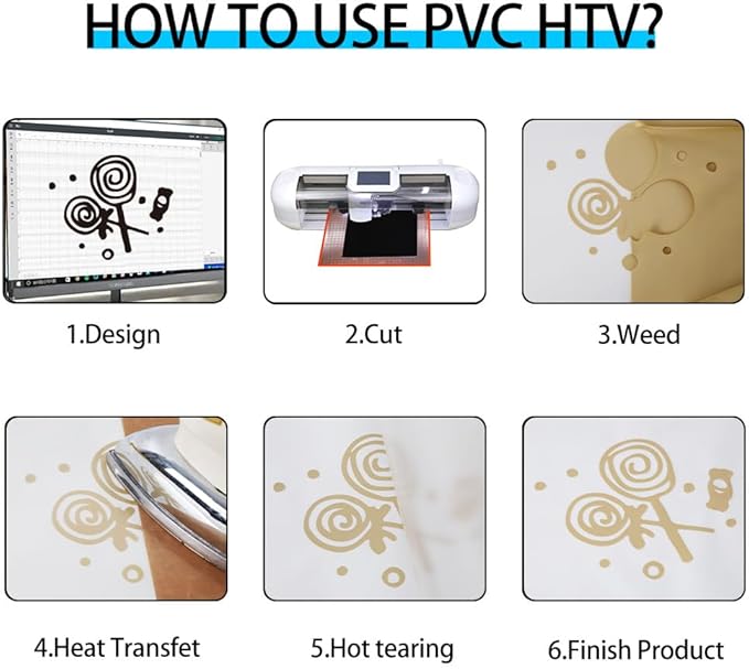 guangyintong Heat Transfer Vinyl Soil Golden HTV Rolls, 12" x 12ft Soil Golden Iron on Vinyl for T-Shirts, Matte Surface HTV Vinyl for All Cutter Machine Easy to Cut & Weed for Heat Vinyl DIY Design