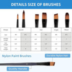 Falling in Art Tabletop Easel Set - 29 Pieces Starter Kit - Artist Acrylic Painting Kit with 12 Acrylic Paints Set, Canvas Panels, Brushes, Wooden Palette for Kids, Adults, Beginners, Professionals