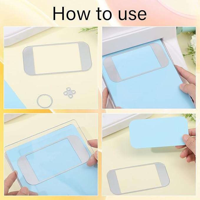 GLOBLELAND Game Console Shaker Cutting Dies for Card Making Game Machine Shaker Cut Die for DIY Scrapbooking Journal Embossing Paper Craft Decor