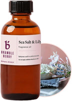 Bramble Berry Sea Salt and Lily Fragrance Oil 2 oz | Fresh Floral Ocean Scent for Soap Making, Candles, Lotion, Bath Bombs & Perfume | Skin Safe, Vegan, Paraben & Phthalate Free