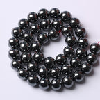 103pcs 4mm AAA Black Hematite Beads Natural Stone Gemstone Round Loose Beads for Jewelry Making DIY Bracelets