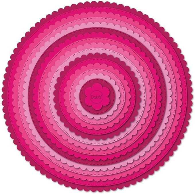 DzIxY Round Lace Background Metal Cutting Dies for Card Making Kit Embossing Paper Die Cuts Set Scrapbook Stencils Supplies Machine Templates