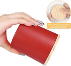 SHOWIN 10 OZ Thick Candle Jars for Making Candles 15 Pcs, Empty Jars with Wood Lids for Candle Making, Sample Container, Christmas