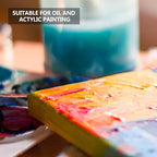 GOTIDEAL 10Pcs Black Stretched Canvases for Painting, Multi Pack 4x4", 5x7", 8x10",9x12", 11x14" Set of 10, Primed 100% Cotton Artist Blank Canvas Boards for Painting, Acrylic Pouring, Oil Paint Art