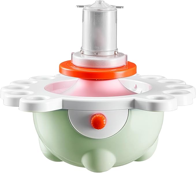 VEVOR Mini Pottery Wheel for Kids, DIY All-in-1 Complete Pottery Set with Clay Sculpting Tools, Two Turntables 2in/3in, Adjustable Speed, Arts & Crafts for Boys and Girls Christmas Gift, Green