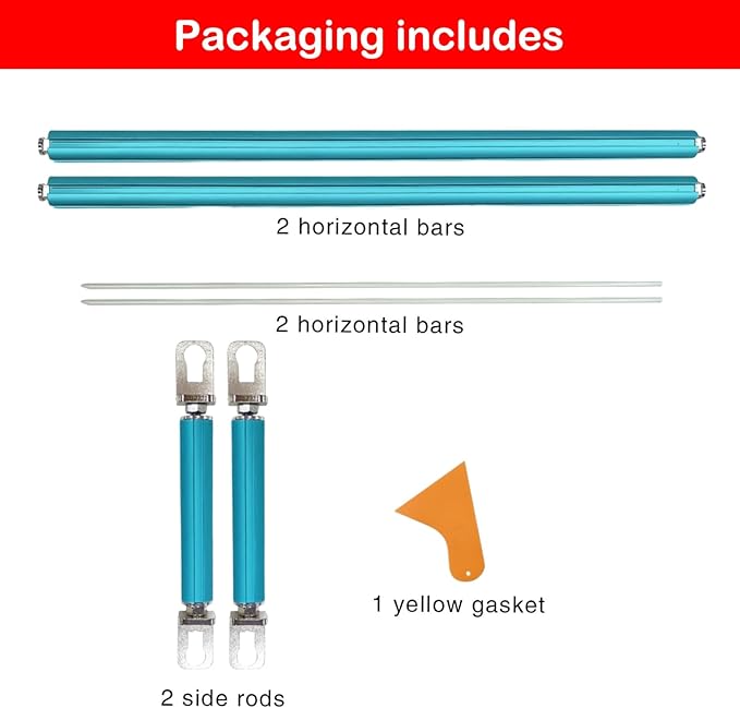 Couple Embroidery Art Embroidery Clip Frame 60cm Cross Stitch 4 Slot Presser Heavy Duty Embroidery Bandage Embroidery Frame Needlepoint Frame Embroidery Scroll Frame Embroidery Frames (Blue)