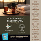 Gya Labs Black Pepper Essential Oil - 0.34 Fl Oz - for Hair, Skin, Diffuser, Aromatherapy & DIY Candle Making Scent