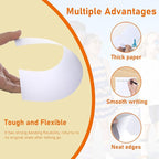 100 Sheets White Cardstock 8.5 x 11 Printer Paper, 75lb Heavyweight Certificate Paper Card Stock for Wedding, School Crafting, Memus, Making Cards, Business Cards, Invitations