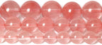 60pcs 6mm Natural Stone Beads Watermelon Crystal Beads Crystal Gemstone for Jewelry Making, DIY Bracelet Necklace