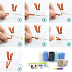 DL-YTG Latch Hook Kits Pillow Winter Bird Crochet Yarn Cushion Colour Pre-Printed Canvas Rug Needlework DIY Pillowcase Hook and Latch Kit Christmas Home Arts Crafts Sofa Decoration 42x42cm/16 X16inch