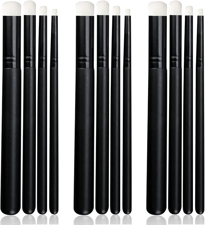 UNIMEIX Mini Blending Brushes for Card Making, Dry Miniature Painting Set Background Blender Paint Brushes Small Detailed Paint Watercolor Brushes (12 Pack)