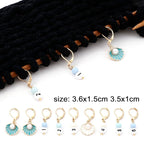 DoreenBeads Stitch Markers for Crocheting and Knitting, Alloy Enamel Crochet Marker Crochet Gifts for Knitting Weaving Sewing Accessories Quilting Jewelry Making