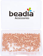 Rose Gold Plated Round Spacer Beads 3mm 300pcs for Jewelry Making Findings Non Tarnish