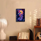 Georgie Porgy Scratch Paper Art Set for Kids Adults Magic Rainbow Scratchboards for DIY Arts and Crafts Kits Christmas Birthday Gift with Scratching Tools Kit (A4-Noctilucent Whale + Sea World)