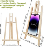 CONDA 3 Pack 16" Tabletop Display Easel, Portable A-Frame Tripod Display Easel for Painting Party & Displaying Canvases, Photos, Display Tripod Holder Stand for Students Kids Beginners