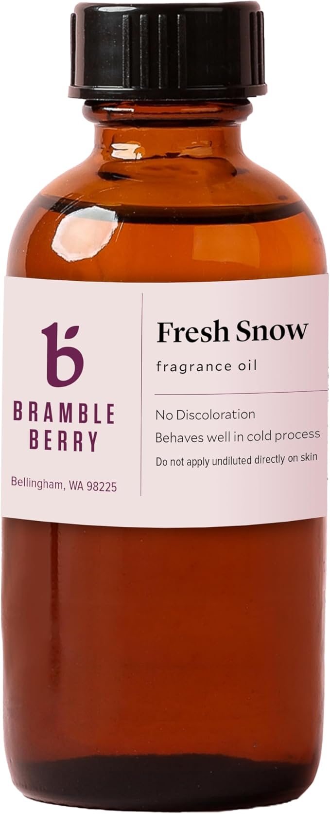 Bramble Berry Fresh Snow Fragrance Oil 2 oz | Clean Winter Scent for Soap Making, Lotion, Scrubs, Candles & Perfume | Skin Safe, Vegan, Paraben & Phthalate Free