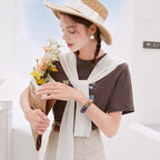 100 Pieces 14mm European Large Hole Spacer Beads Mix Color with Silver Brass Cores Assortments Charm Lampwork Beads Supplies for Necklace Bracelets Jewelry Making (Golden Wire Water Pattern)