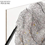 Ampersand Art Supply Wood Gesso Artist Painting Panel: Primed Smooth, 12" x 16", 1/8" Flat Profile