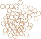 Mandala Crafts 12mm Rose Gold Color Metal Lobster Clasps for Jewelry Making - 100 Lobster Claw Clasps with Jump Rings Jewelry Findings Kit for Necklaces Bracelets Charms Fasteners