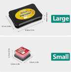 CraftyManor Masked Impression Large Ink Pads for Stamps, Water Based Smudge Chalk Stamp Pad for Scrapbooking, Journaling, Card Making, DIY Craft Scrapbook Supplies for Adults (#CM256401)