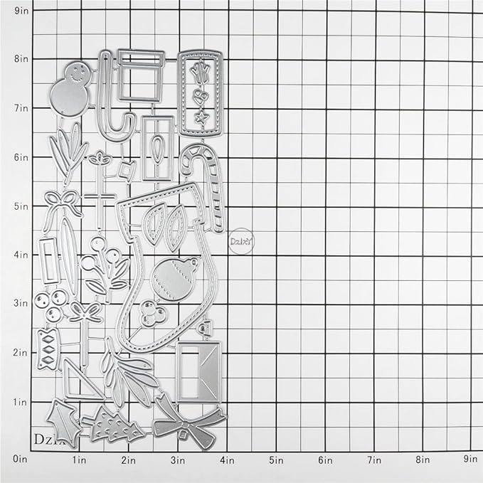 DzIxY Christmas Socks Snowman Metal Cutting Dies for Card Making Kit Embossing Paper Die Cuts Set Scrapbook Stencils Supplies Machine Templates