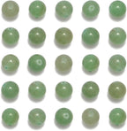 NCB 200pcs 6mm Green Aventurine Loose Beads for Jewelry Making, Natural Semi Precious Beads Round Smooth Gemstones Spacer Beads Charms for Necklaces Bracelets (Green Aventurine, 6mm 200Beads)
