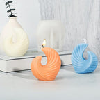 Spiral Candle Mold Spiral Cylinder Mold Pillar Candle Mold Clay Mold Candle Making Molds Craft Supplies 3D Mold Silicone Mold for Resin Resin Casting Mold