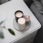 SUPMIND 12 Pack 10oz Glass Candle Jars with Lids and Sticky Labels, Empty Candle Jars for Making Candles Bulk Containers(Matte Black)