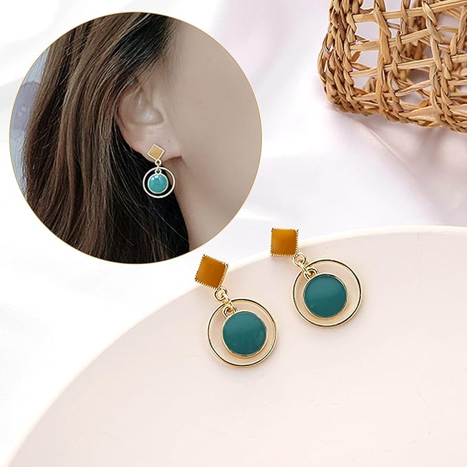 Earrings Beading Hoop Earring Finding Round Earring Circle Charms Beading Hoop for Jewelry Making DIY Crafts Art Creation Gift (203040 Round)