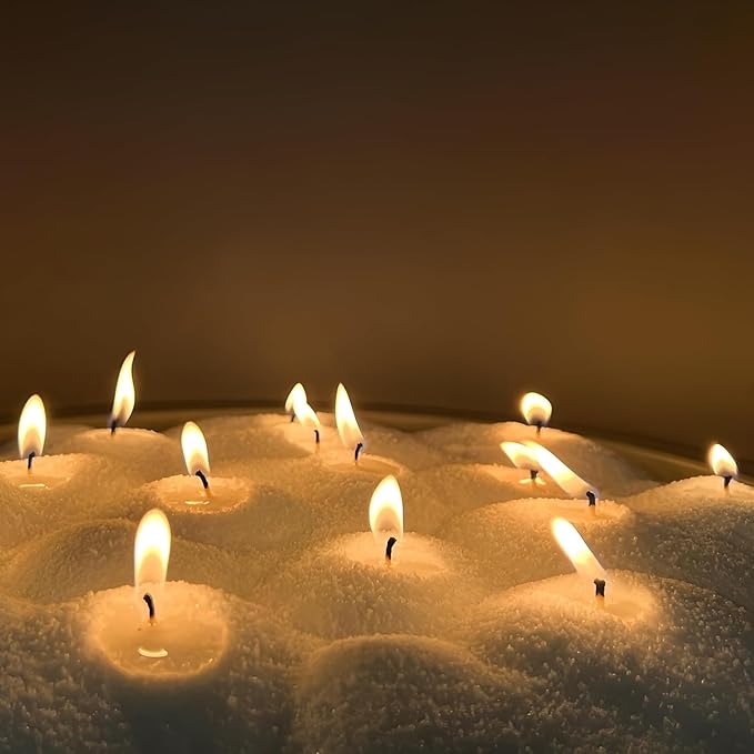 NICEME Customized Powder Candle Making Kit, 5.5Lb/ 2.5kg Refillable Beaded Wax Sand All Natural Reusable DIY Pearled Candle Making Kit Self Extinguish Candle with 100 Wicks & 2 Wick Centering Devices