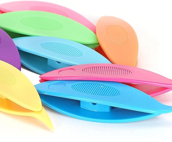 Czhotg 9-Pcs Ergonomic Tatting Shuttles - Beginner-Friendly Lacemaking Kit for Crochet, Bobbin Weaving and DIY Jewelry Making (Multicolor)