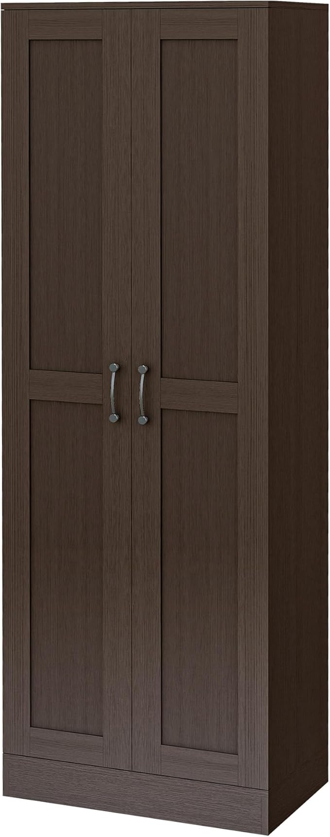 HOMCOM 69" Tall Storage Cabinet with Movable Storage Shelves, Modern Style Pantry Cabinet with Soft Close Doors, Coffee