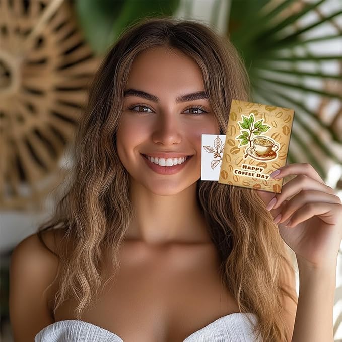 CHGCRAFT Coffee Clear Stamps Coffee Beans Transparent Silicone Stamps for Card Making Coffee Machine Silicone Clear Stamp for DIY Scrapbooking Photo Journal Album Decoration