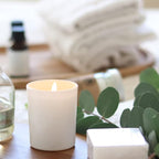 Thick Candle Jars for Making Candles 16 Pcs, 7 OZ Empty Jars with Wood Lids for Candle Making, Sample Container, Matte White