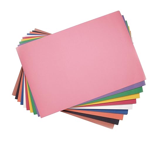 Colorations 12" x 18" Mediumweight Construction Paper Assorted Colors - 300 Sheets, Bulk Pack Art Paper, Arts and Crafts, School Supplies, Drawing, Coloring, Painting, 3D Art