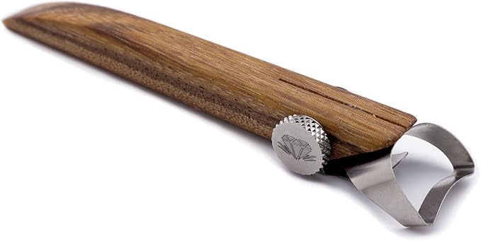 The Original DiamondCore Tools Handheld Extruder, Pottery Handle Making Tool, Clay Sculpting Tools, Slab Extruder Pottery Tool (R4 Concave)