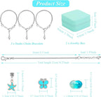 ONADEBY DIY Bracelet Kit with Beads and Charms - Friendship Jewelry Making Kit Perfect for Birthday, Christmas Craft Gifts with Box Bag Packing