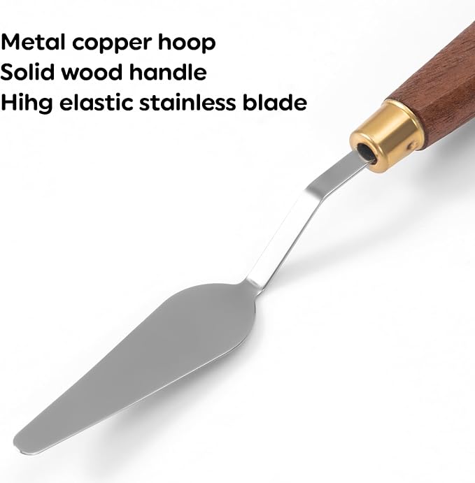 Paint Brush Set of 25pcs, FENORKEY Acrylic Paint Brushes, Professional Artist Paintbrushes, Includes Canvas Roll and Palette Knife, Suitable for Oil, Acrylic, Gouache and Watercolor Painting