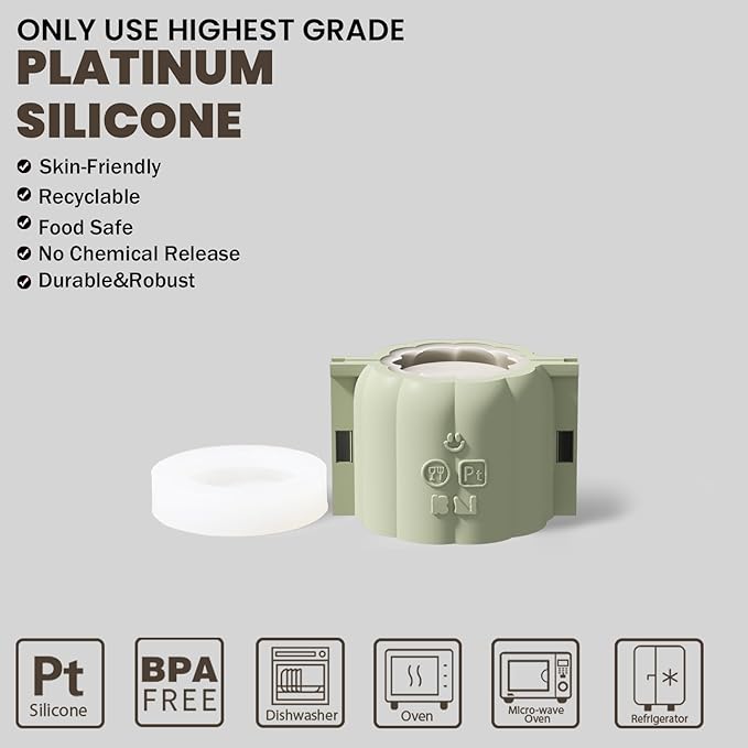 BOOWAN NICOLE Candle Vessel Silicone Mold for Concrete, Candle Jar Planter Molds Silicone Mould for DIY