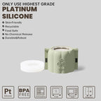 BOOWAN NICOLE Candle Vessel Silicone Mold for Concrete, Candle Jar Planter Molds Silicone Mould for DIY