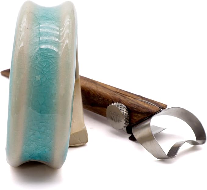 The Original DiamondCore Tools Handheld Extruder, Pottery Handle Making Tool, Clay Sculpting Tools, Slab Extruder Pottery Tool (R204 Concave XL)
