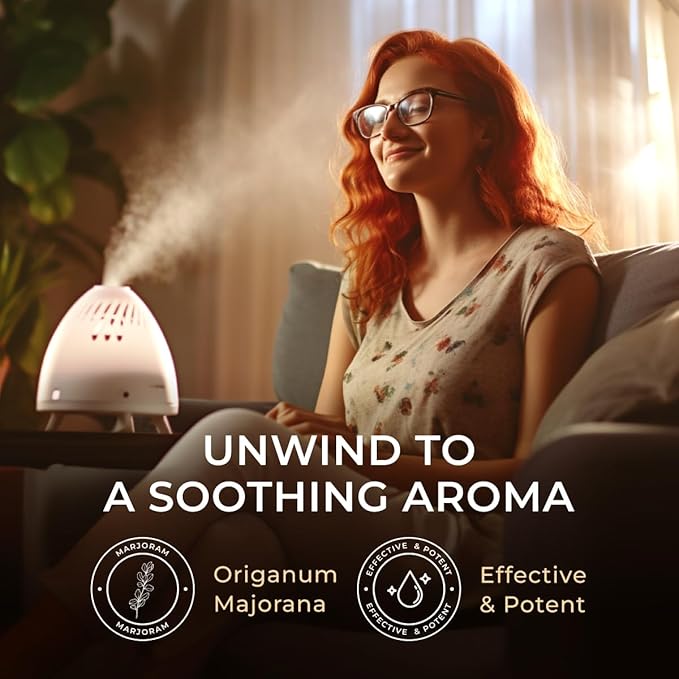 Gya Labs Marjoram Essential Oil - 0.34 Fl Oz - for Hair, Skin, Diffuser, Aromatherapy & DIY Candle Making Scent