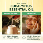 KUKKA Eucalyptus Essential Oils - 4 Fl Oz - for Hair, Skin, Diffuser, Aromatherapy & DIY Soap Making Scent
