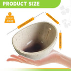 Pottery Herb Stripper Bowl -2025 New Handmade Ceramic Tool for Kale, Beets, Herbs - Ideal for Homesteading & Kitchen, Durable (White Glaze)