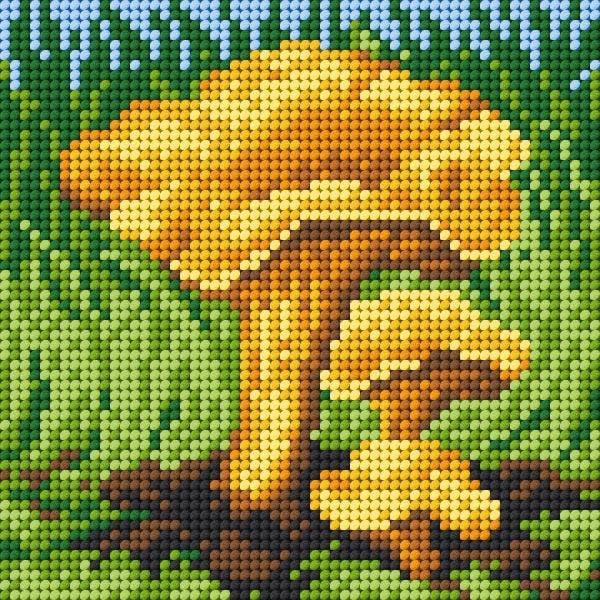 Wizardi Needlepoint Canvas for halfstitch Without Yarn Chanterelle 2202D Orchidea