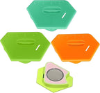 3 PCS Magnetic Seam Guide for Sewing Machine, 2025 Upgraded Multifunctional Polygonal Hemmer Seam Guide with Scale, Sewing Accessories Supplies Tool